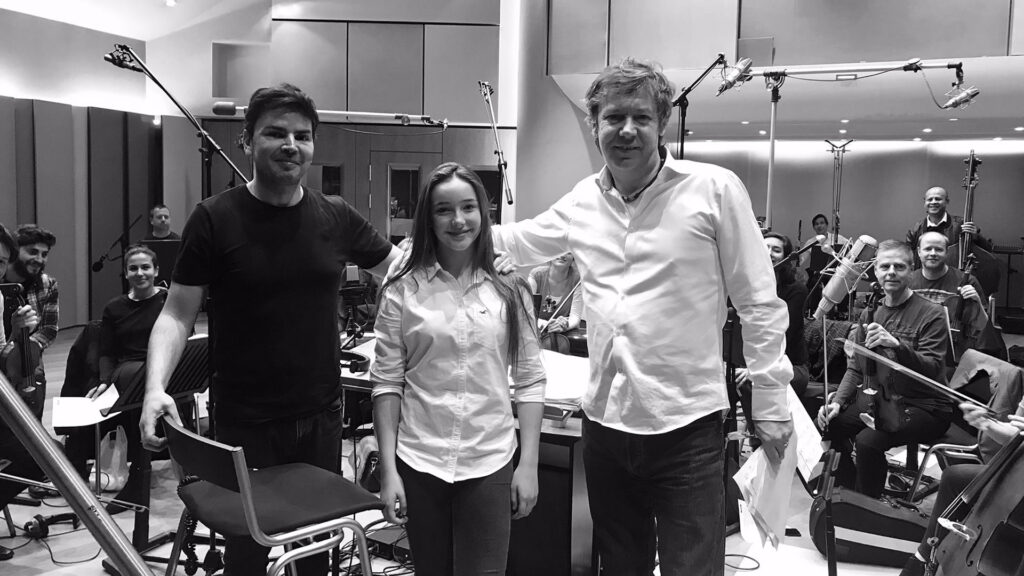 Conductor - James Shearman, Singer - Lucy Thomas, Composer & Producer - Chris Broom at British Grove Studios, London